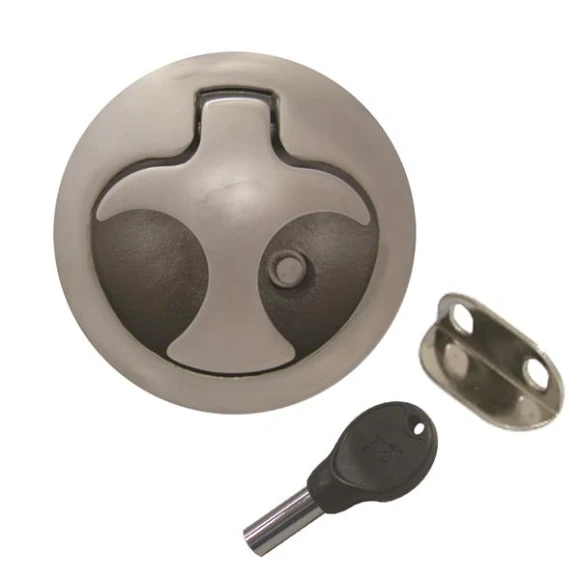 MARINE TOWN Paslanmaz Çelik Gömme kulp 61mm Kilitli