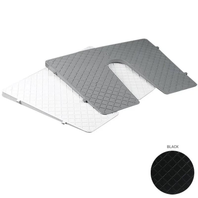 NUOVA RADE Ayna Plakası, Eğik, 450X360mm Gri