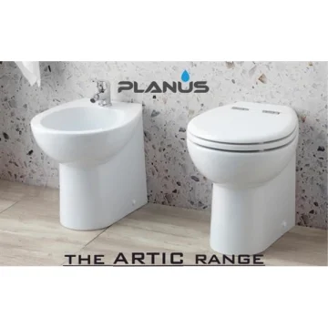 PLANUS Artic C 12V Beyaz Kısa Taş, Thr. Kitli Tuvalet - 1