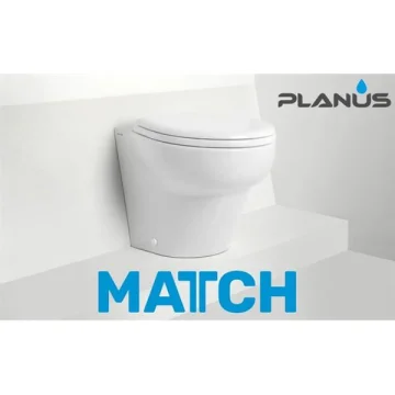 PLANUS Match Cut 12V Beyaz Kısa Taş Thr. Kitli Tuvalet - 1