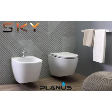 PLANUS Sky 24V Krem Taş Tuvalet - 1
