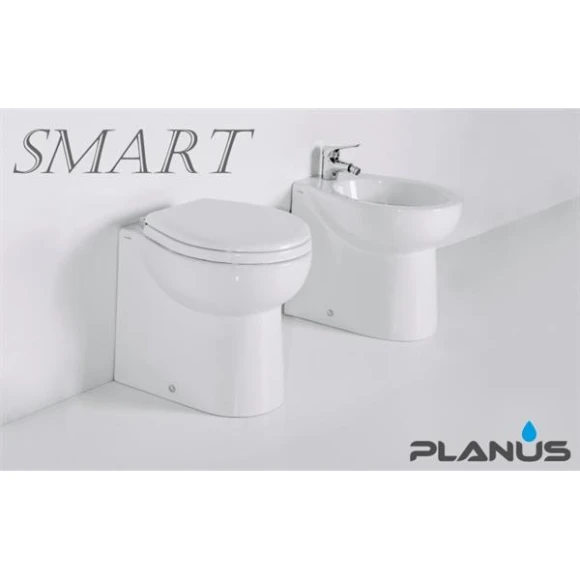 PLANUS Smart 12V Beyaz Kısa Taş Taharet Kitli Tuvalet
