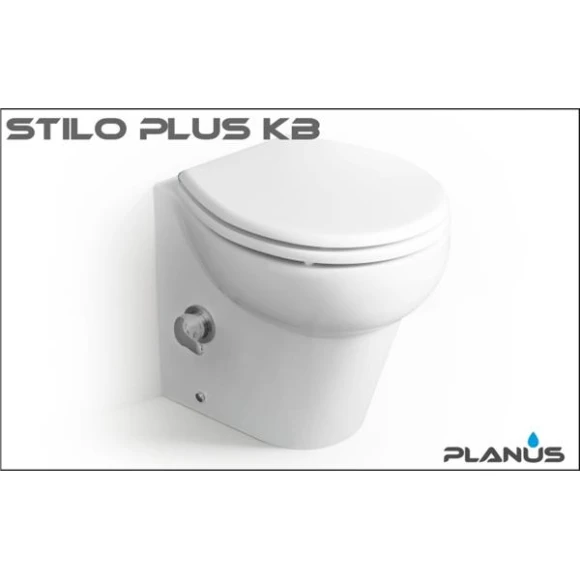 PLANUS Stilo Plus 12V Beyaz Kısa Taş Taharet Kitli Tuvalet