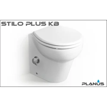 PLANUS Stilo Plus 12V Beyaz Kısa Taş Taharet Kitli Tuvalet - 1