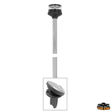 TREM TREM DİREKLİ SİLYON FENERİ,GÖMME.360°,100CM-SİYAH - 1