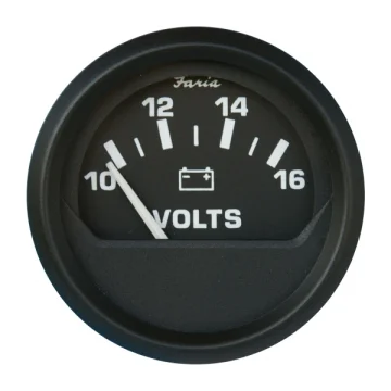 Faria voltmetre. 10-16V. Ø 52mm. - 1