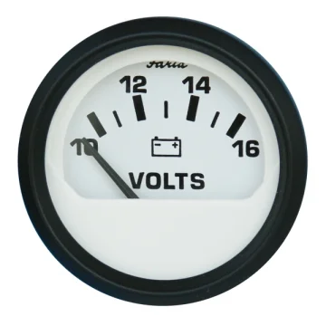 Faria voltmetre. 10-16V. Ø 52mm. - 1