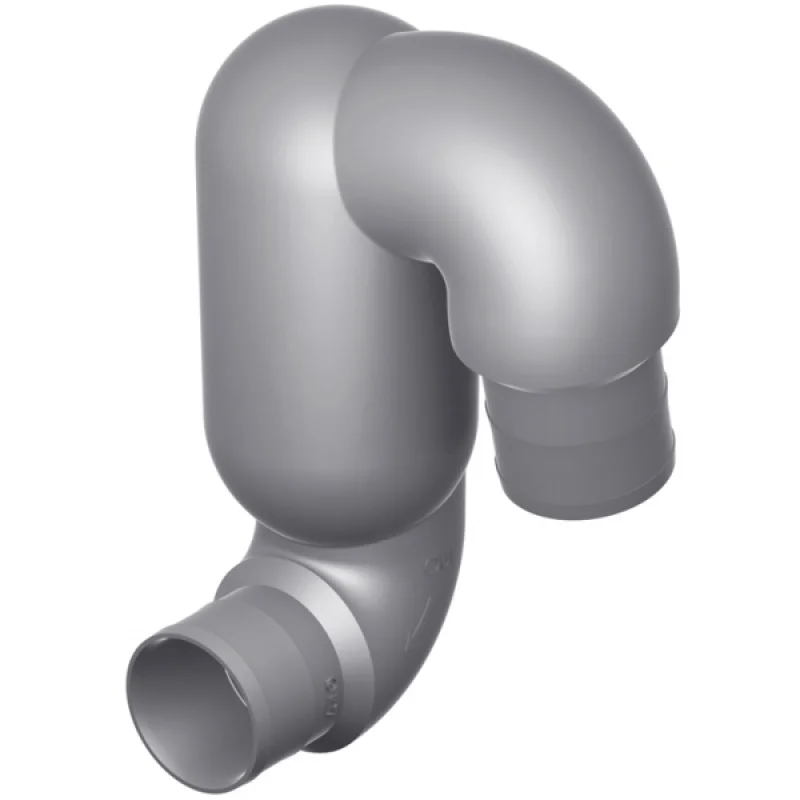 Goose Neck Motordan gelen suyu, eğimle egzoz çıkışına bağlar.