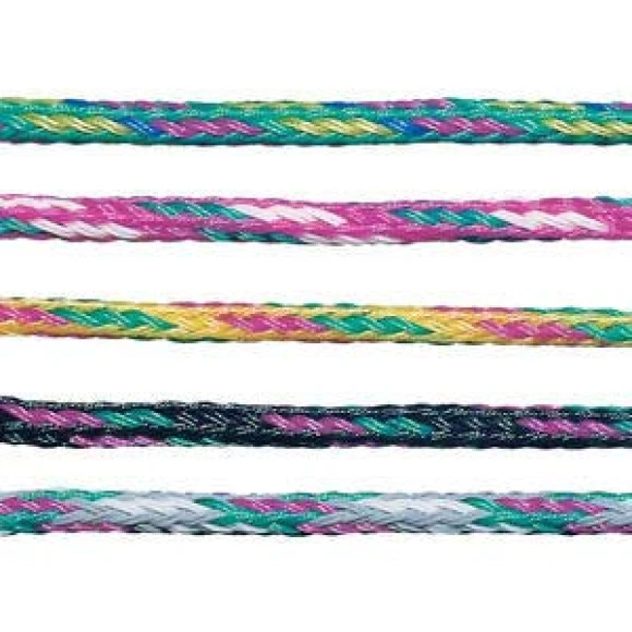 Polietilen örgü halat. Floresan renkli. Kayak ve emniyet şeridi ipi olarak kullanılabilir. Batmaz. Ø 7,5 mm.