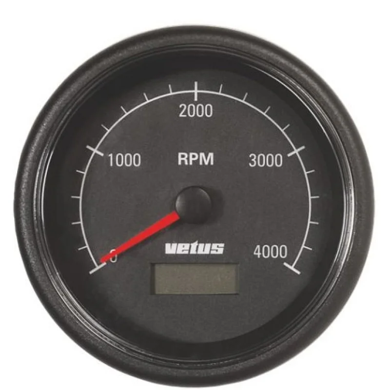 Vetus tachometer, 0-4000 rpm.
