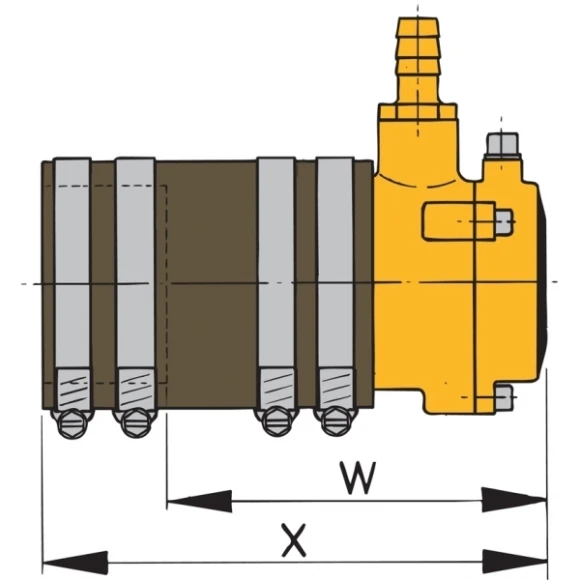 Vetus esnek iç yatak. Çift dudak keçeli.