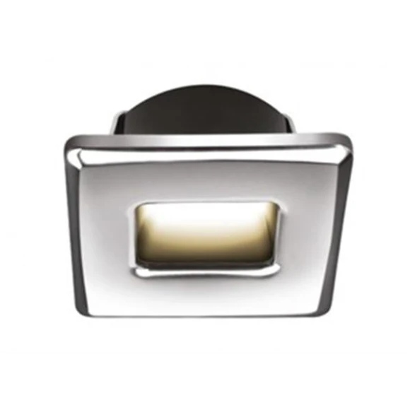 I2 SYSTEMS Ember Led Merdiven Lambası Mavi Tip:Kare, Parlak Krom 45x45 mm