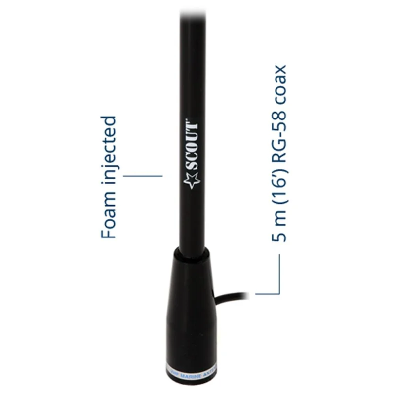 SCOUT KS-22 VHF Fiberglas Anten 1,5 m