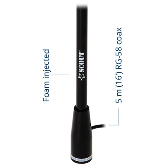 SCOUT KS-22 VHF Fiberglas Anten 1,5 m