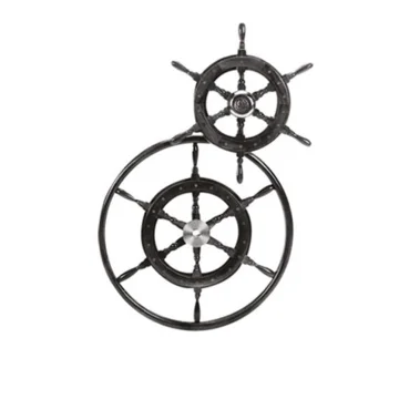 SEAWORLD Ahşap dümen simidi 508MM - 1