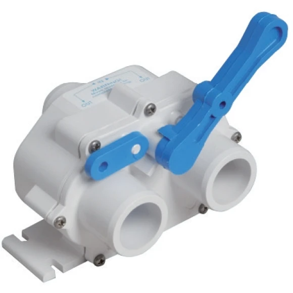 Üç yollu vana, plastik.