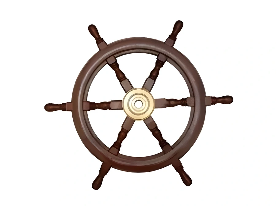 Markasız Ahşap Dümen Simidi 406mm