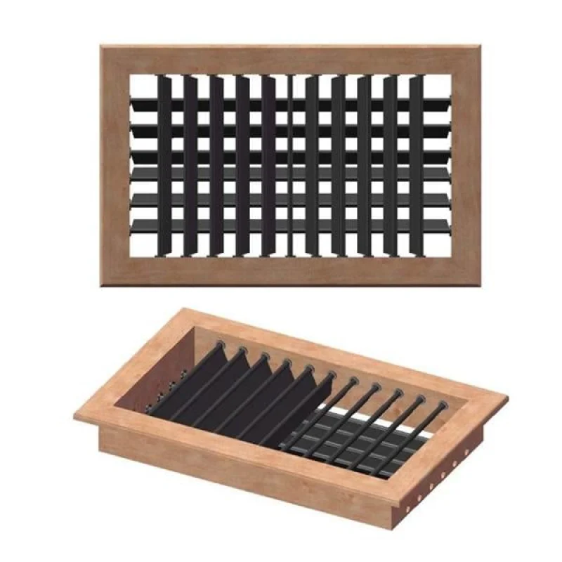 MSI Hava Çıkış Izgarası. Maun Dört Yönlü 254X203 mm