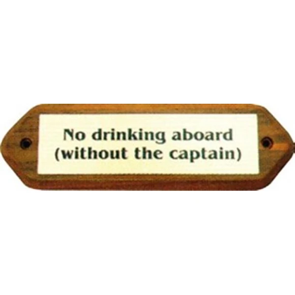 SEAWORLD Dekoratif pirinç yazı the captaıns world ıs law