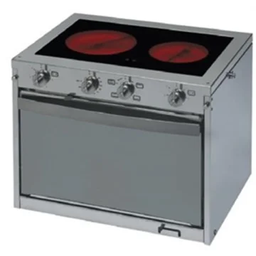 TECHIMPEX Techimpex Elektrikli Çift Göz Ocaklı Fırın - 1