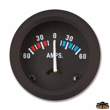 TREM TREM ECO LINE AMPERMETRE.12V.SİYAH.60-60AMP