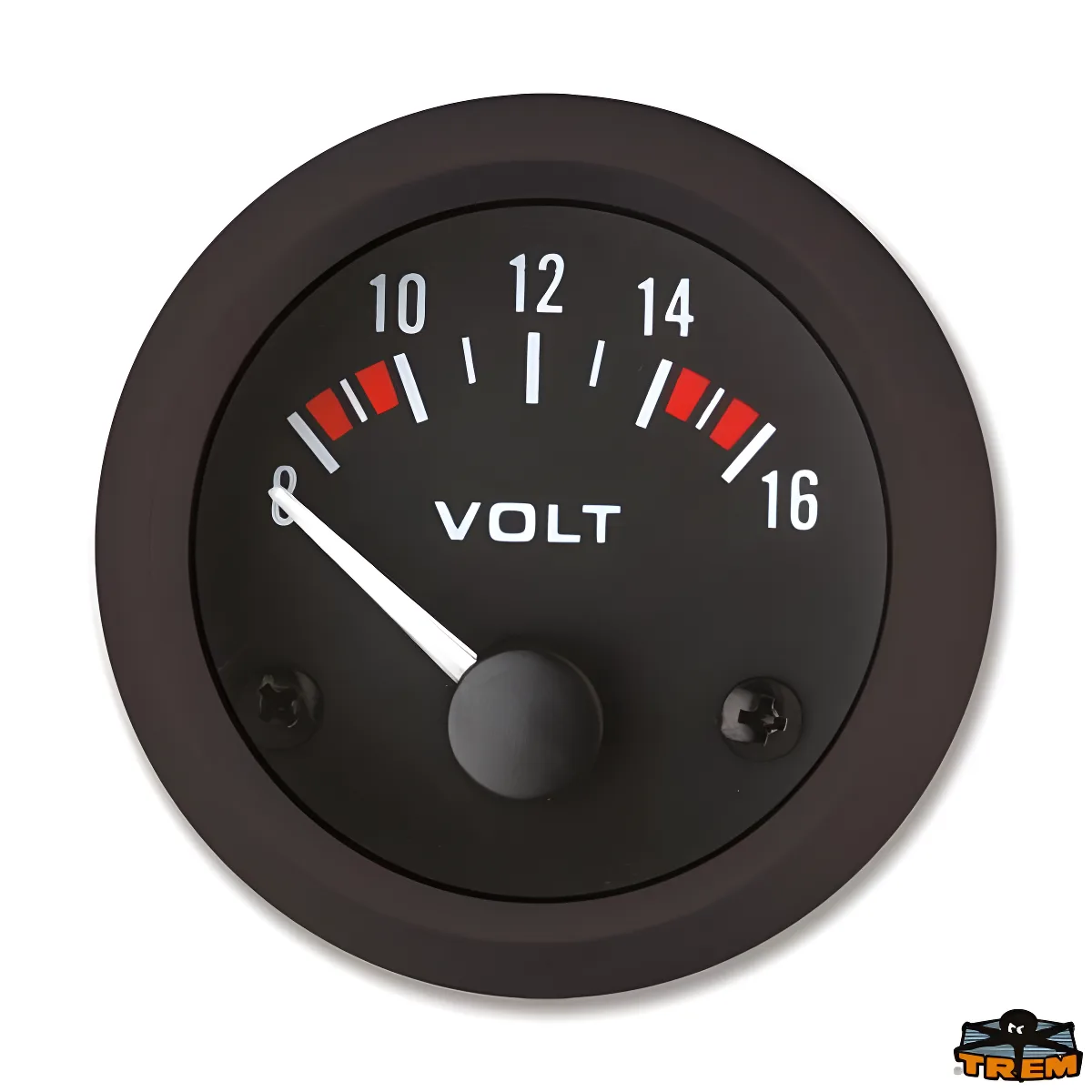 TREM TREM ECO LINE VOLTMETRE SİYAH 12V Ø52MM
