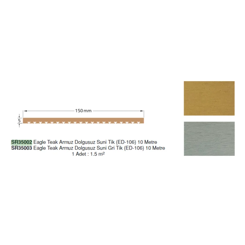 Eagle Teak Spur Unfilled Artificial Teak (ED-106) 10 Meters