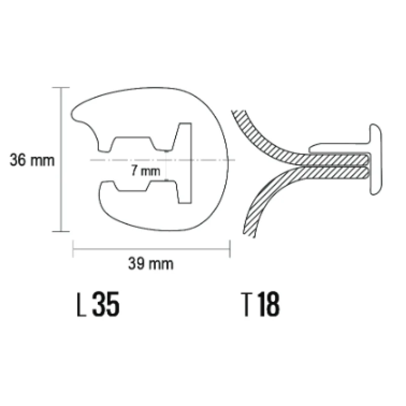 Tessilmare L Serisi Küpeşte Fitili