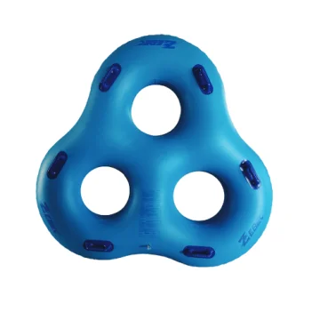 Zebec Three Person Aqua Park Slide Boat Blue - 1