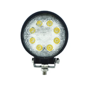 Carub Siyah Yuvarlak Güverte Lambas› 12-24 V 14 Led’li 48 W - 1