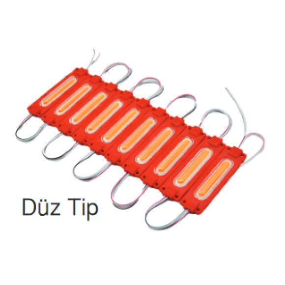 Parmak Led Beyaz Düz Tip 10’lu 12 V