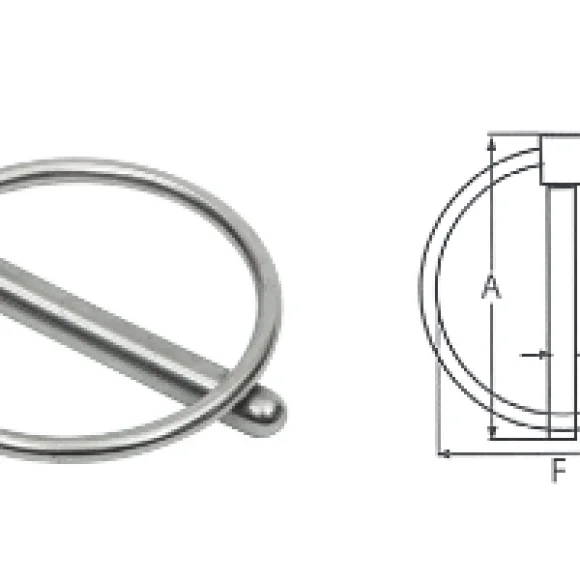 Yaylı Pim D TYP: A: 56,5 - F: 43,4 mm