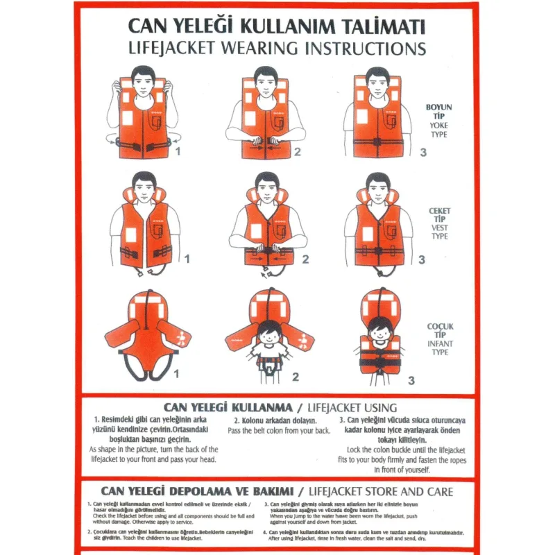 CAN YELEĞİ KULLANMA TALİMATI