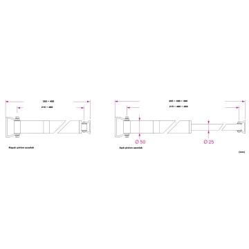 BARKA SRL Barka Aktuatör. İtme/Çekme. 200 Kg. 24V- 480mm - 2