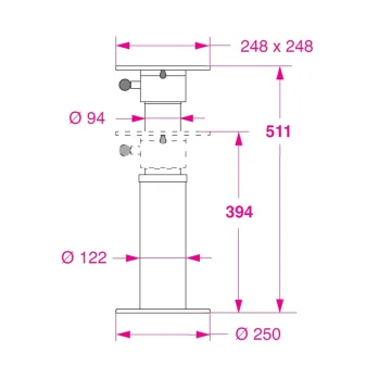 BARKA SRL Barka Gazlı oltuk Ayağı - 511 mm - 4