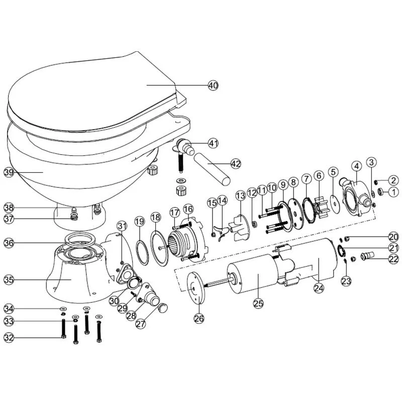 NUOVA RADE Nuova Rade Elek.Tuvalet için Yedek Parça Seti