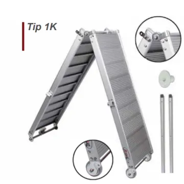 Pasarella Alüminyum Basamaklı - Katlanır 9,75 Kg PSR01-K - 1