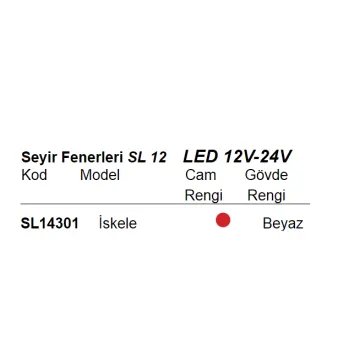 Seyir Fenerleri SL 12 LED 12V-24V - 2