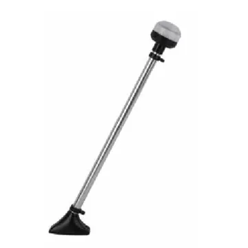 Işıklı Bayrak Direği Sabit Siyah - 1