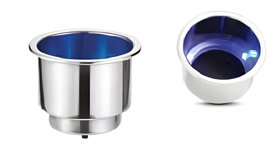 Işıklı Bardaklık Paslanmaz Ø 11 Cm h:7 Cm