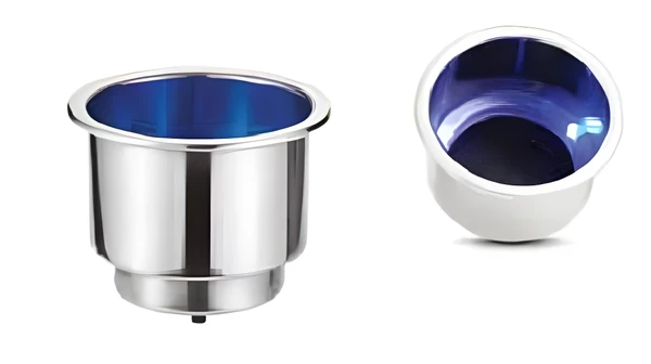 Işıklı Bardaklık Paslanmaz Ø 11 Cm h:7 Cm - 1