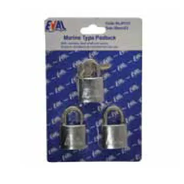 Asma Kilit 30 Mm 3’lü Set Paslanmaz Çelik Ortak Anahtar Özellikli - 1