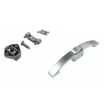 Handle Push Open Lock 128x162mm Chrome - 1
