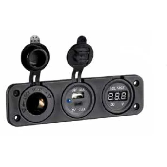 Şarj,Usb,Type C Soketi, Voltmetre,12V