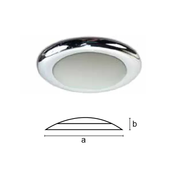 Tavan Lambası Ufo Slim ABS Gövdeli Krome