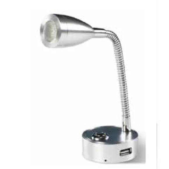 Okuma Lambası Spiralli,Dokunmatik LED 12/24V 3W