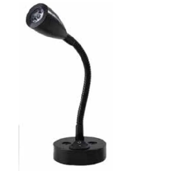 Okuma Lambası Spiralli,Siyah LED 12V 3W