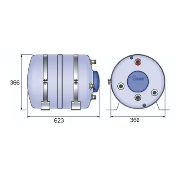 Albin 40lt Paslanmaz Marin Boiler 220V - 2