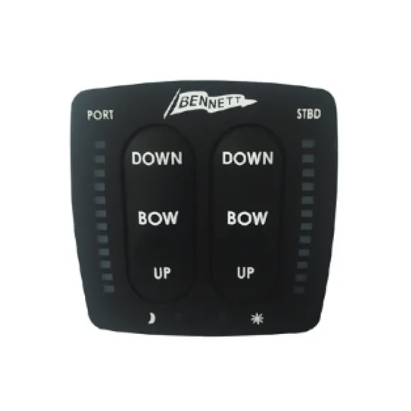 Bennett Electric Flap Switch with Trim Indicator Dual Station (Flybridge)
