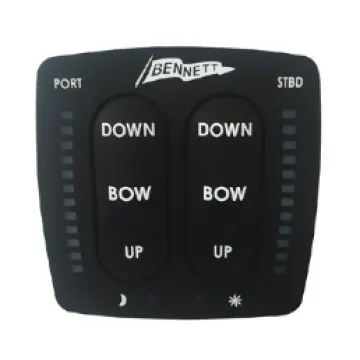 Bennett Electric Flap Switch with Trim Indicator Dual Station (Flybridge)